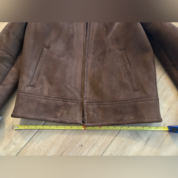 Far West size chocolate brown suede jacket - fully lined; barely used sz Medium - Picture 9 of 9